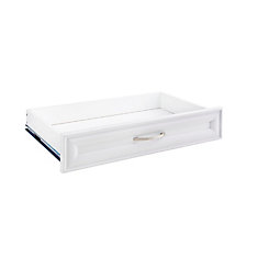 Tiroir décoratif blanc, 23,5 po x 5 po