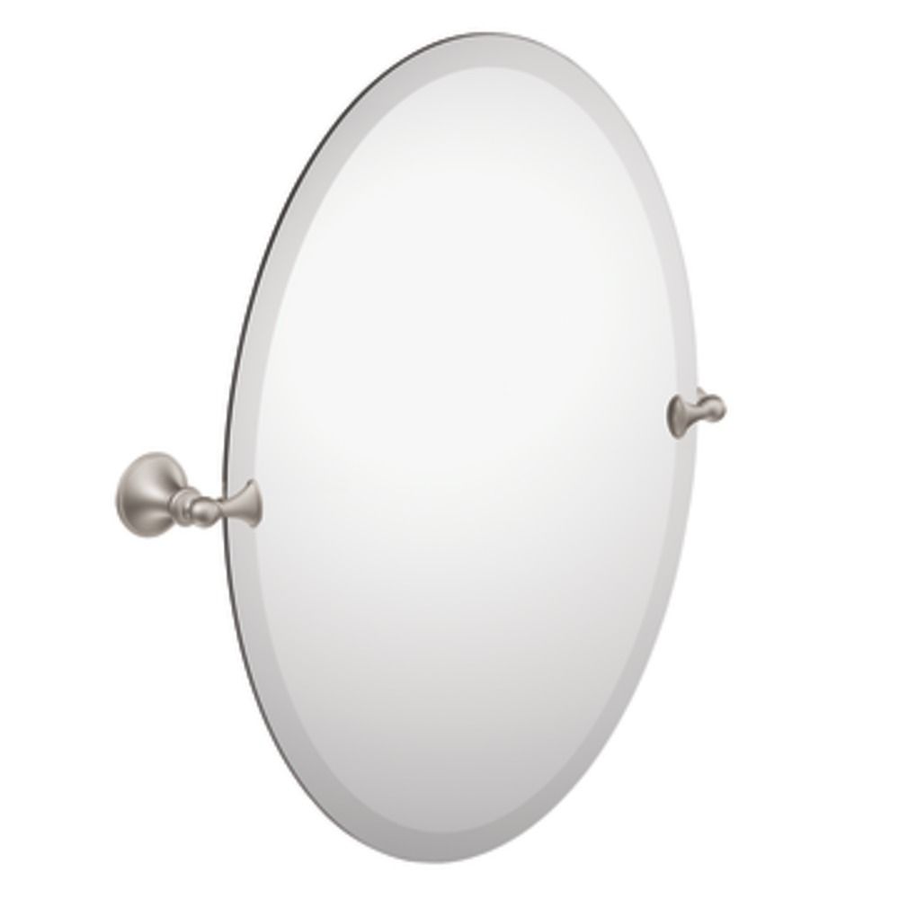 Moen Brushed Nickel Glenshire Oval Tilting Mirror The Home Depot Canada
