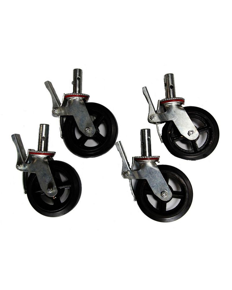 Fortress Industries Llc Scaffold 8 inch Casters (4 Pack) | The Home ...