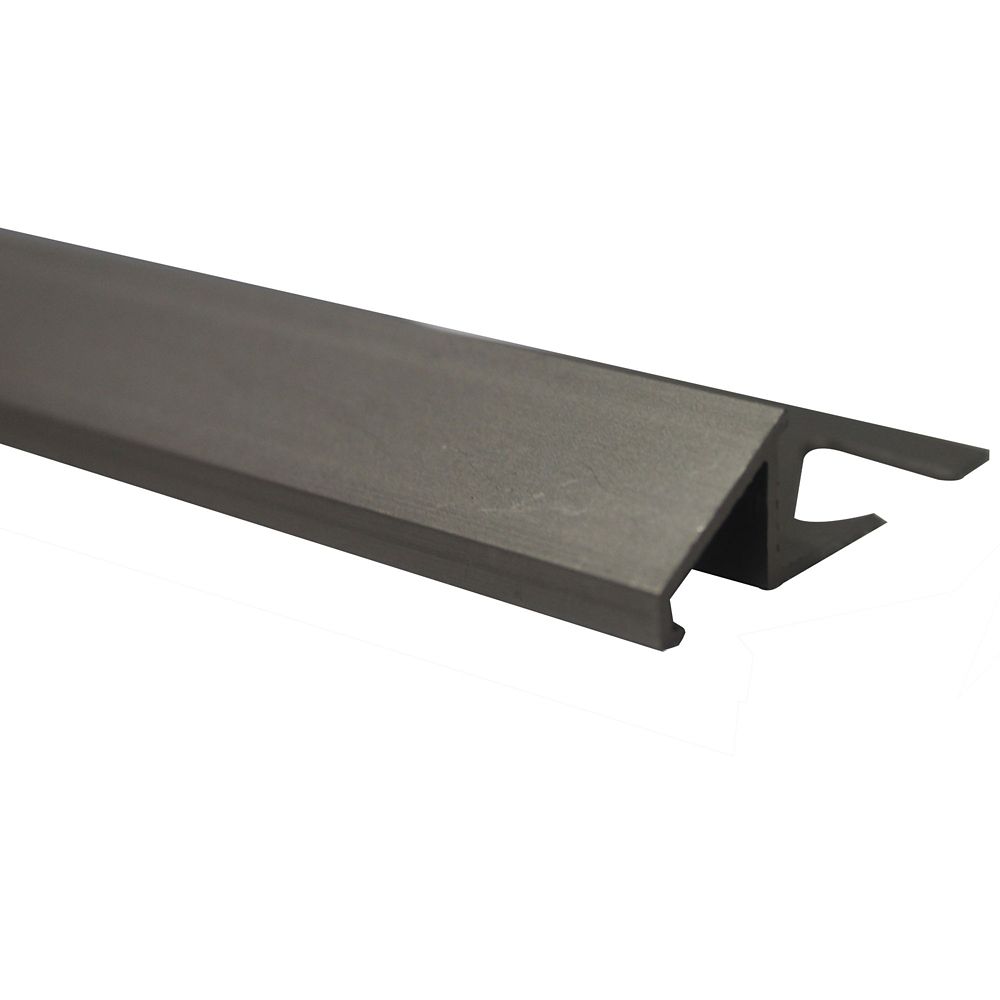 Shur Trim Aluminum Tile Reducer 3/8 Inch(10MM) 8 Foot Satin