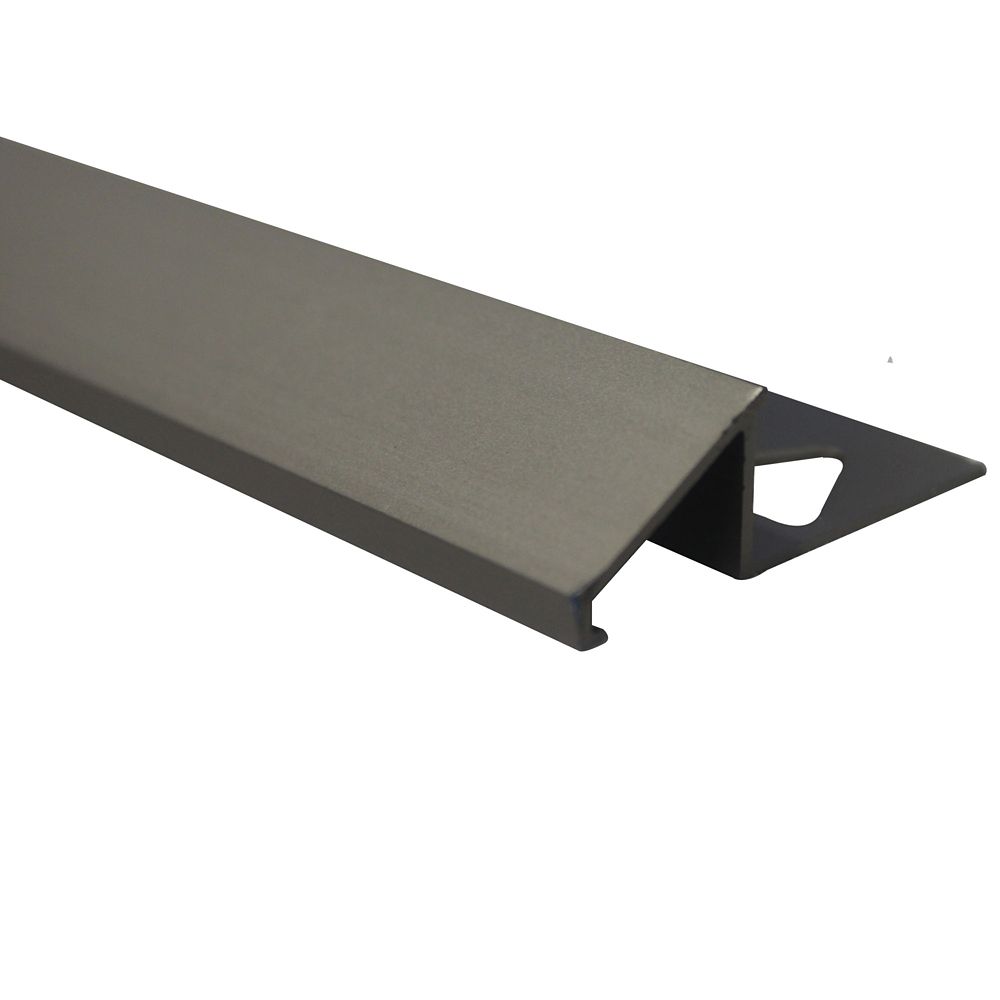 Shur Trim Aluminum Tile Reducer 1/2 Inch (12MM) 8 Foot Satin