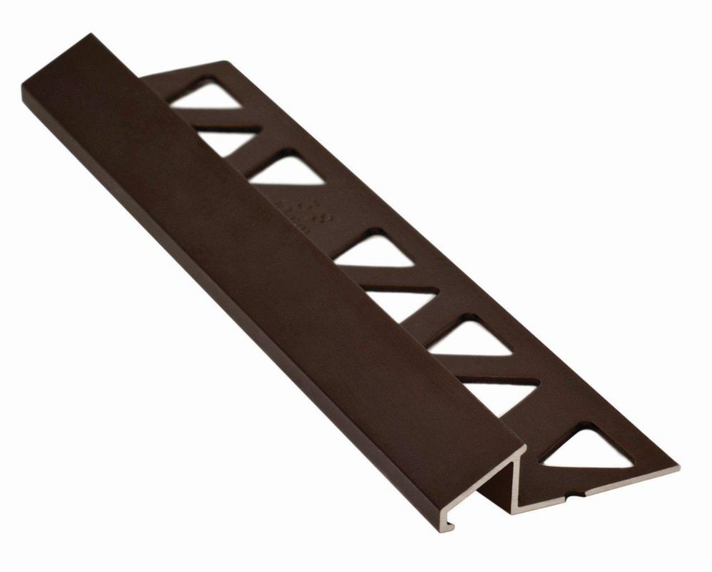 Shur Trim Réducteurs En Aluminium Pour Carreaux 1/2 Pouce(12MM) - 8 Pied - Bronze Antique Satiné - Paquet de 10 Shur Trim Réducteurs En Aluminium Pour Carreaux 1/2 Pouce(12MM) - 8 Pied - Bronze Antique Satiné - Paquet de 10