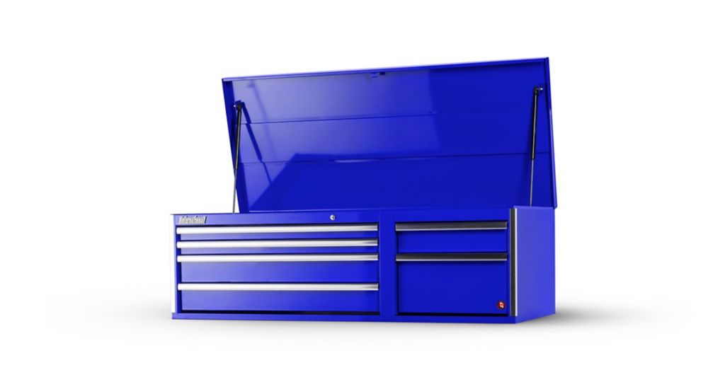 International 56inch 6Drawer Top Tool Storage Chest in Blue The Home Depot Canada