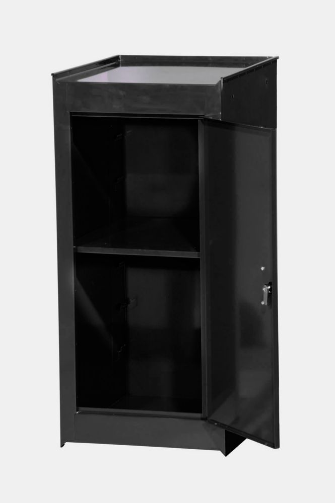 19915 Inch Black One Shelf Side Locker Big deal Home and supply