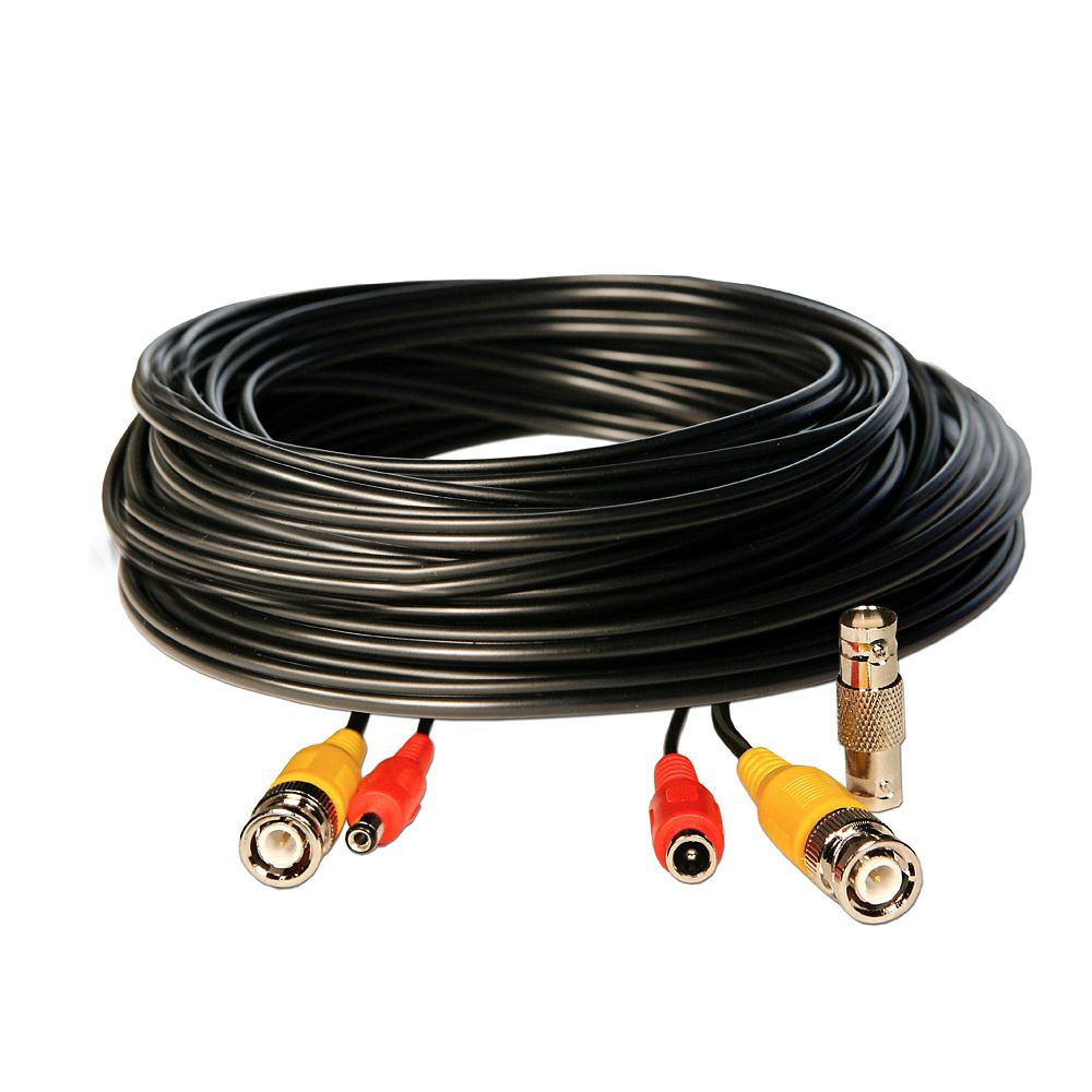 Security Labs 50 Foot BNC Video/ 2.1mm DC Power Extension Cable Black