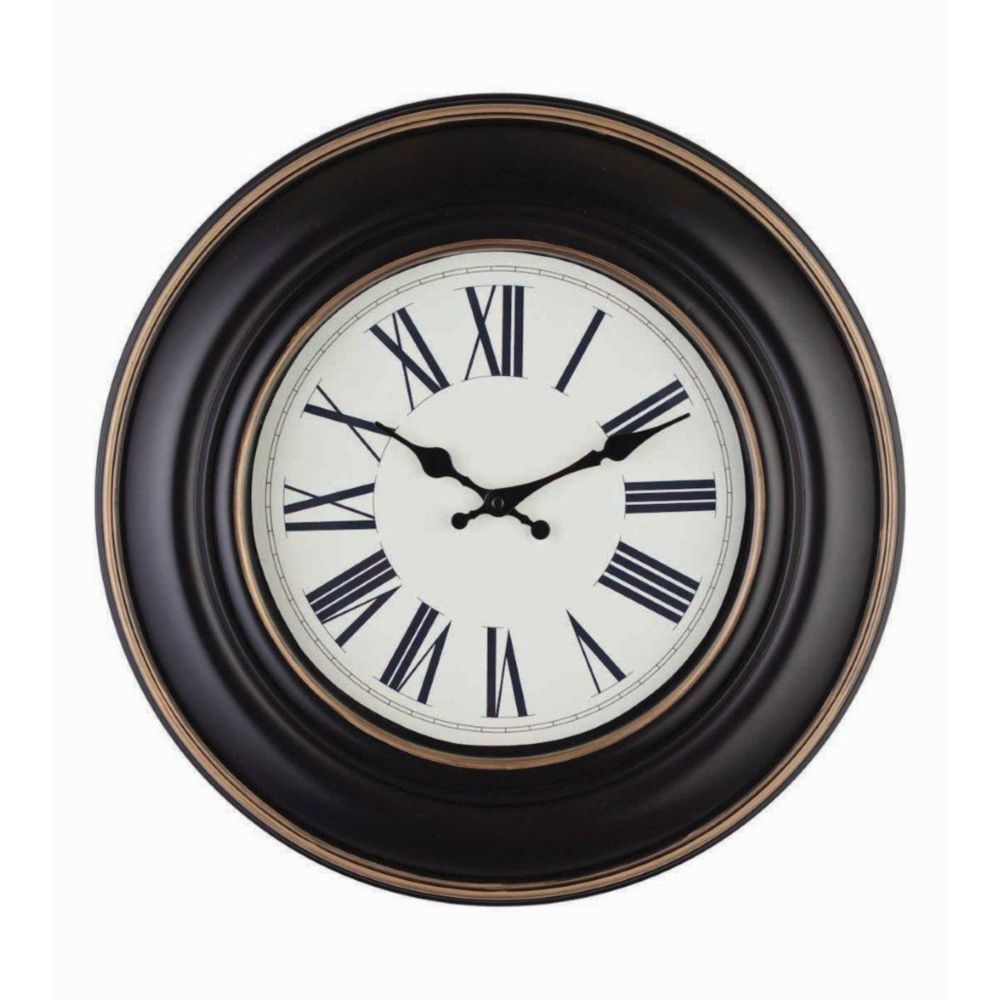 Gilda18 inch Black Wall Clock with Roman Dial