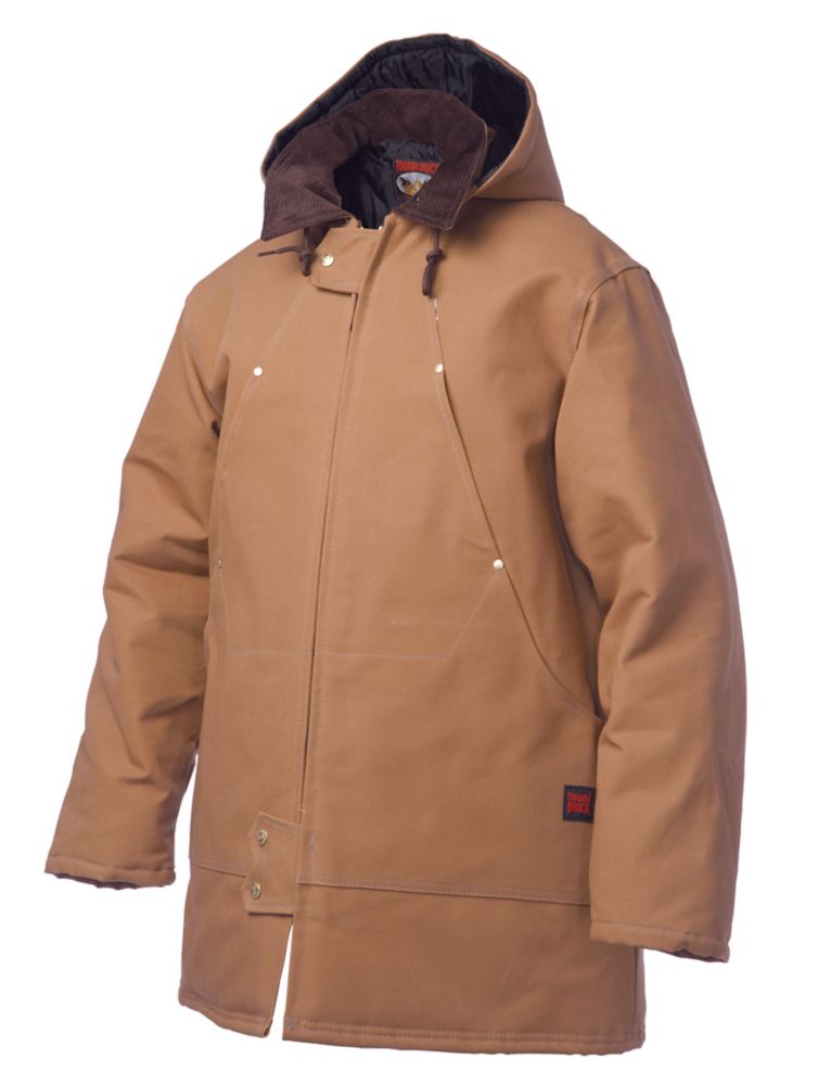 Lincoln Electric Shadow Grain Leather Sleeved Jacket Xl The Tough Duck Hydro Parka Brown Small