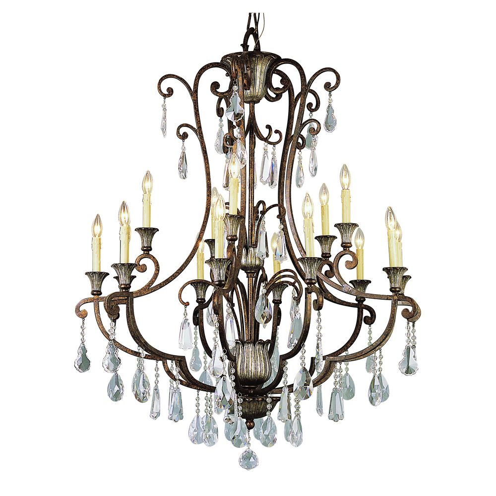 Hampton Bay Oiled Bronze 2 Tier Chandelier The Home Depot Canada