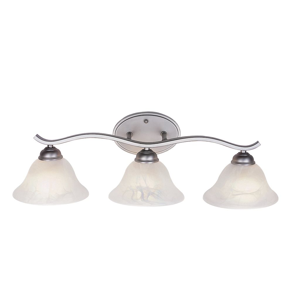Bel Air Lighting Nickel Arch 3 Light Vanity The Home Depot Canada
