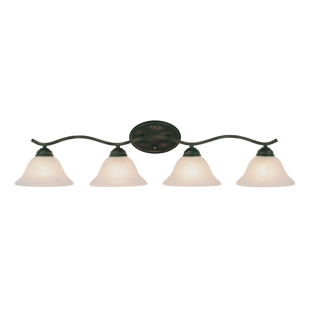 Hampton Bay Bronze Arch 4 Light Vanity The Home Depot Canada