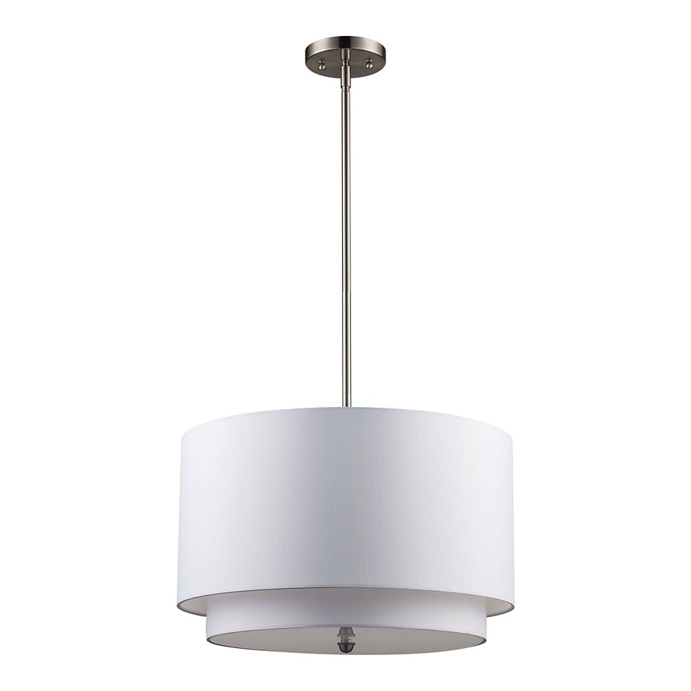 TransGlobe Lighting 3 Light Drum Pendant