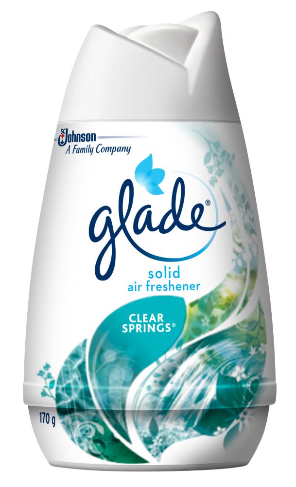 Glade Solid Tough Odour Solutions Air Freshener Clear Springs The