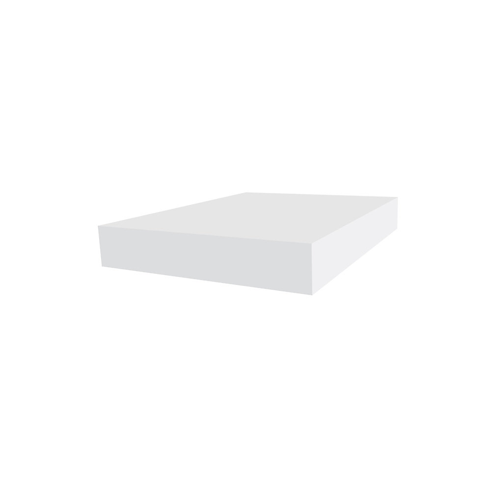 1 inch x 6 inch x 12 ft. PVC Trim Board White