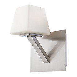Anglo Collection 1 Light Satin Nickel Wall Sconce