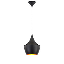 Piquito Collection 1-Light Black Pendant Light Fixture