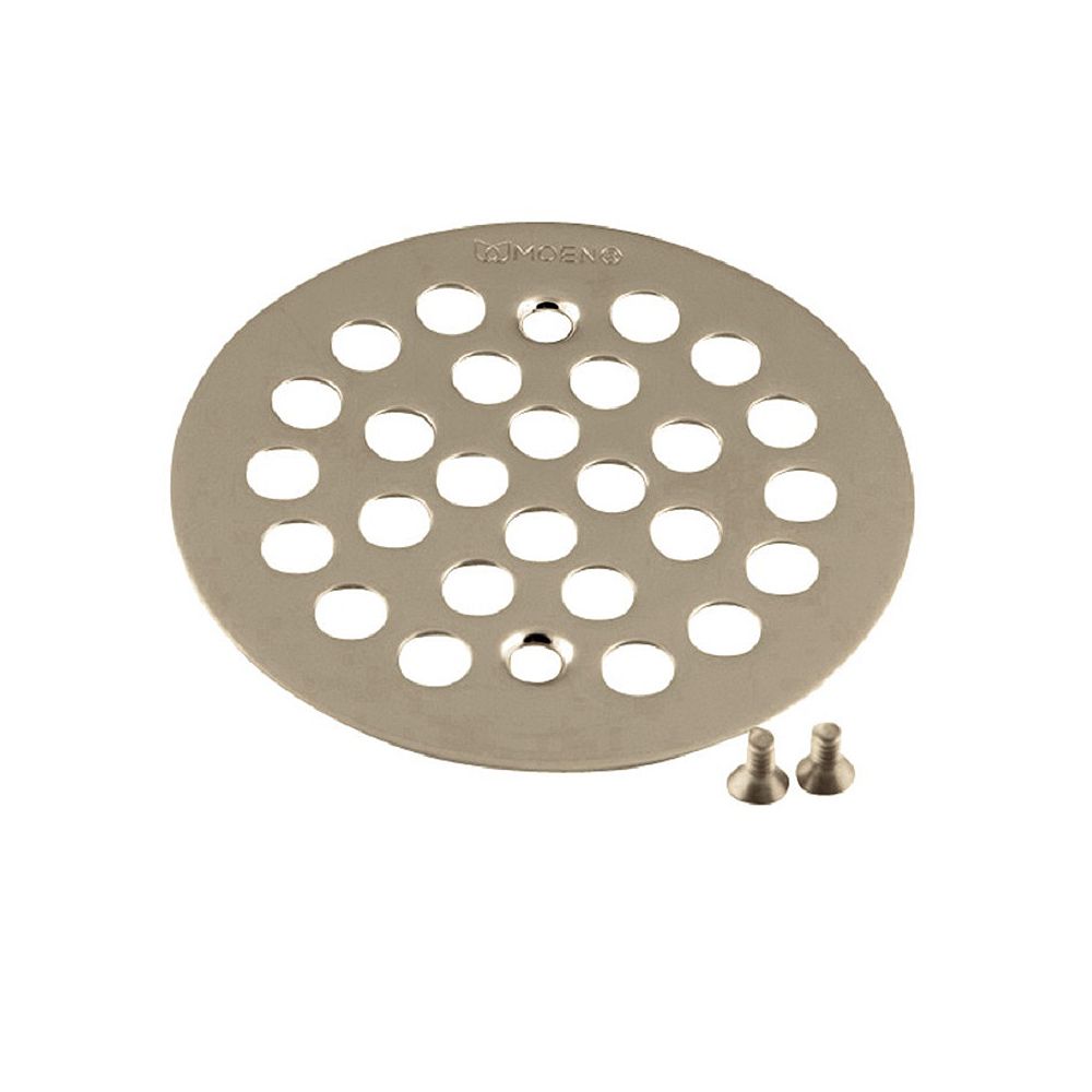 MOEN Brass Tub and Shower Drain Cover in Brushed Nickel The Home