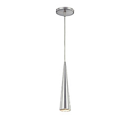 Sliver Collection 1 Light Satin Nickel Pendant