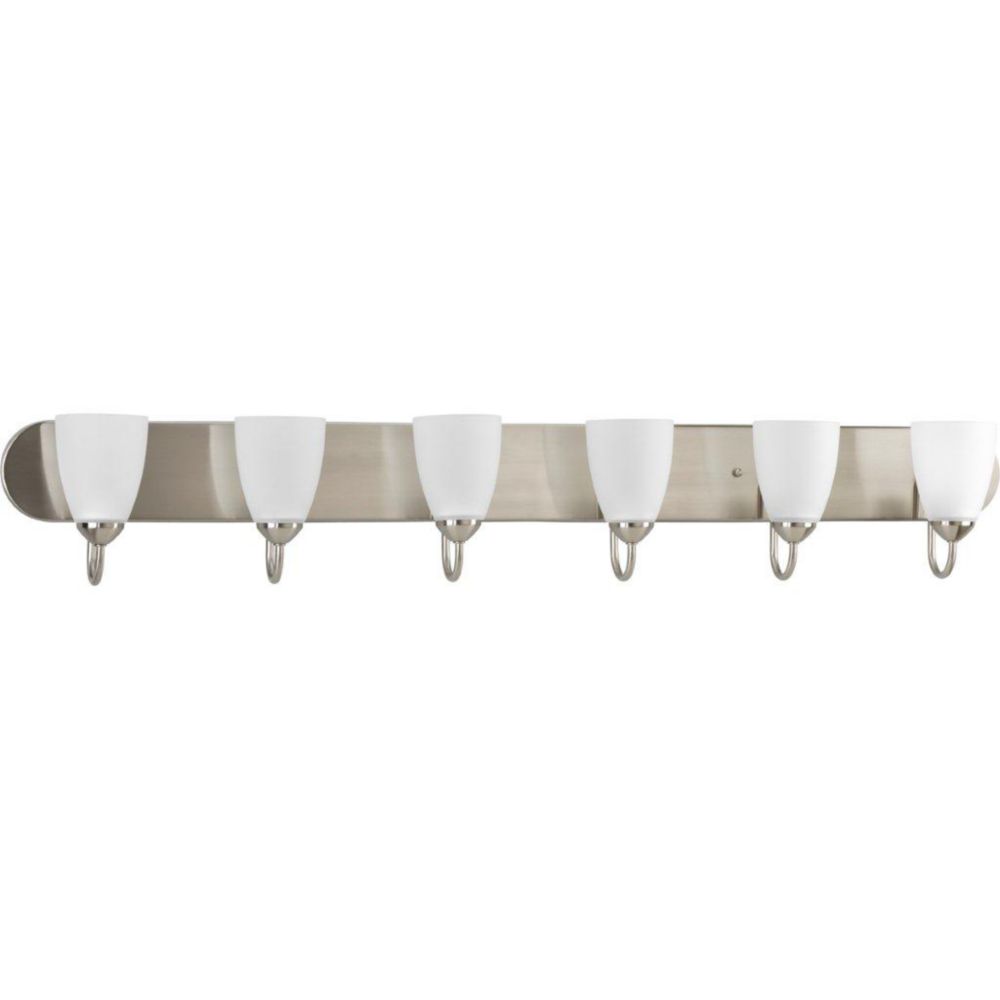 Progress Lighting Gather Collection 6light Bath Fixture in Brushed