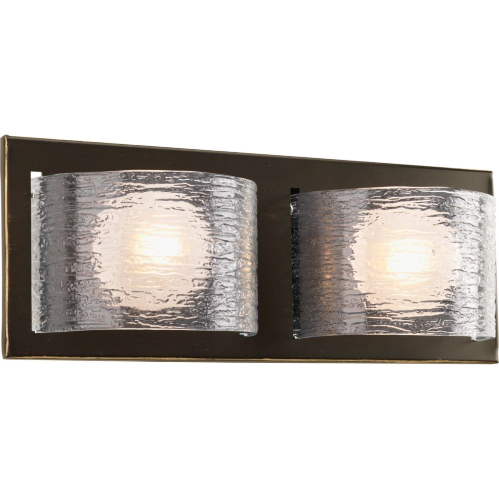 Progress Lighting Reign Collection 2 Light Antique Bronze Bath The Home Depot Canada Antique Bronze Bath Light