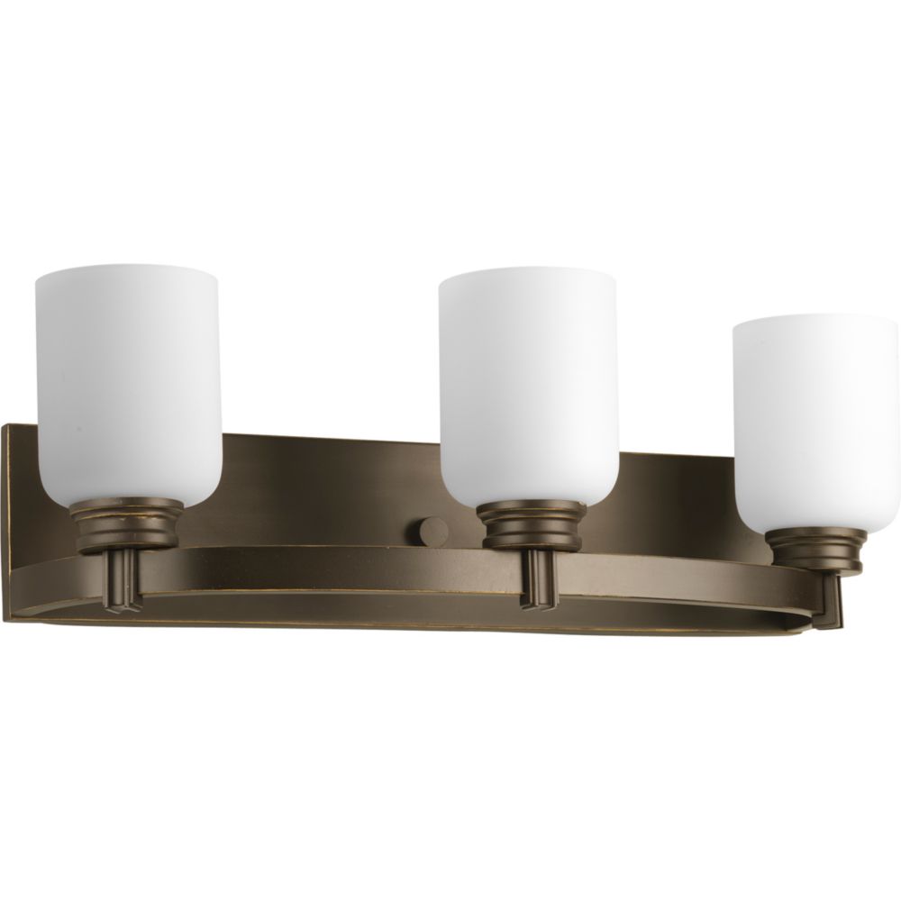 Progress Lighting Orbit Collection Antique Bronze 3 Light Bath