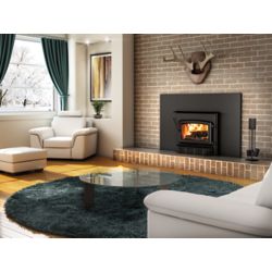 Paramount 23 Inch Electric Fireplace Insert With Black Integrated 3