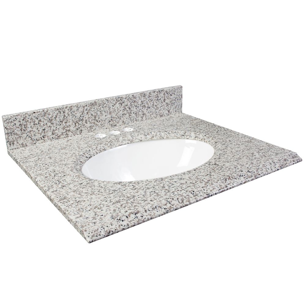 Foremost International 31Inch W Granite Vanity Top in White Ash The