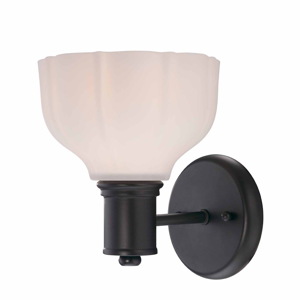 satin bronze wall sconce