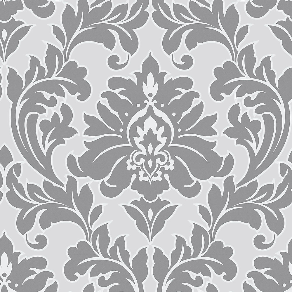 Graham & Brown Majestic GreySilver Wallpaper Graham & Brown Majestic GreySilver Wallpaper