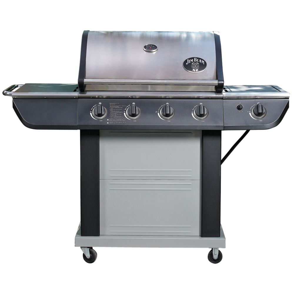 Jim Beam 4Burner BBQ in Stainless Steel The Home Depot Canada
