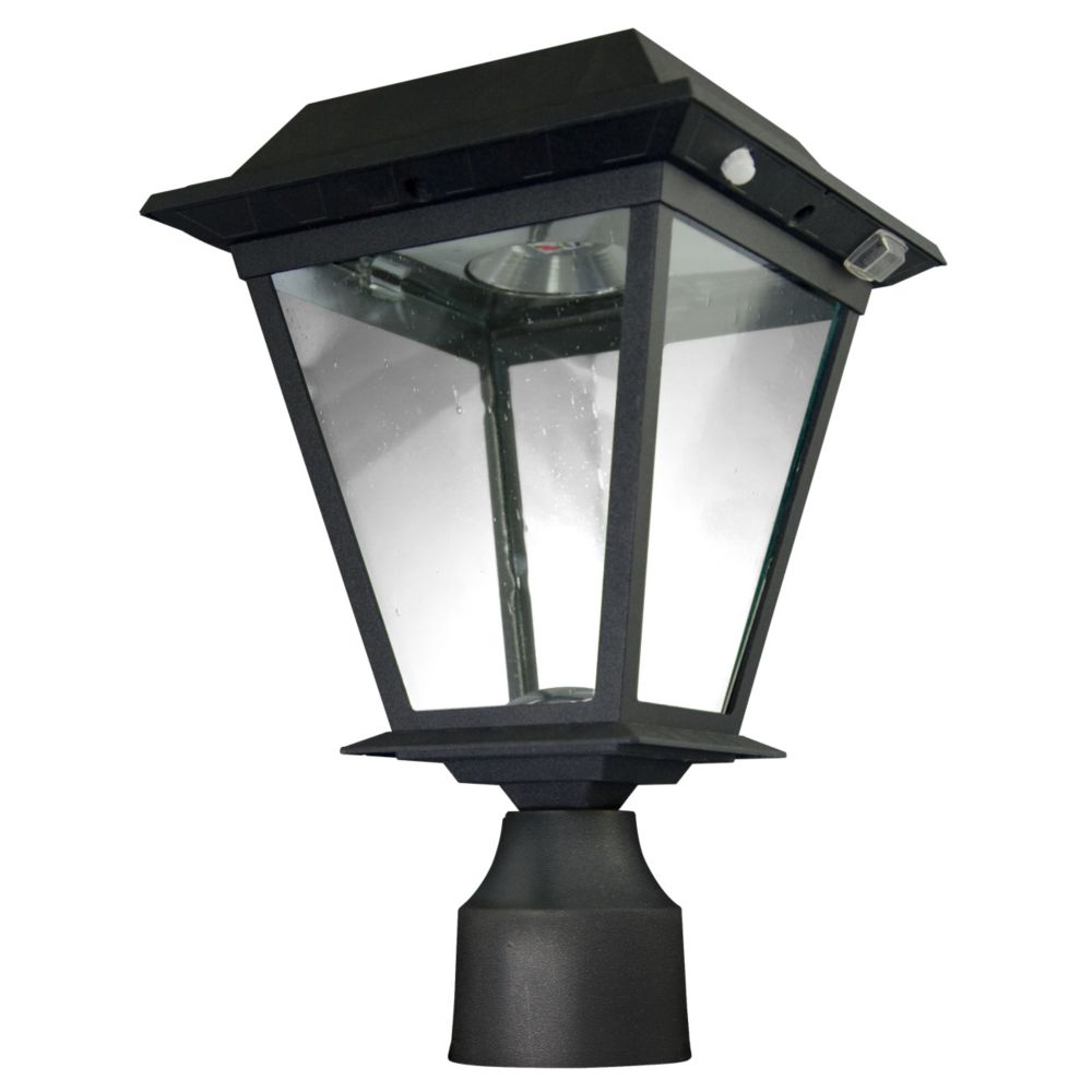 XEPA Wall Deck Post Mount Outdoor Black Motion Activated Solar Powered   P 1000764117 