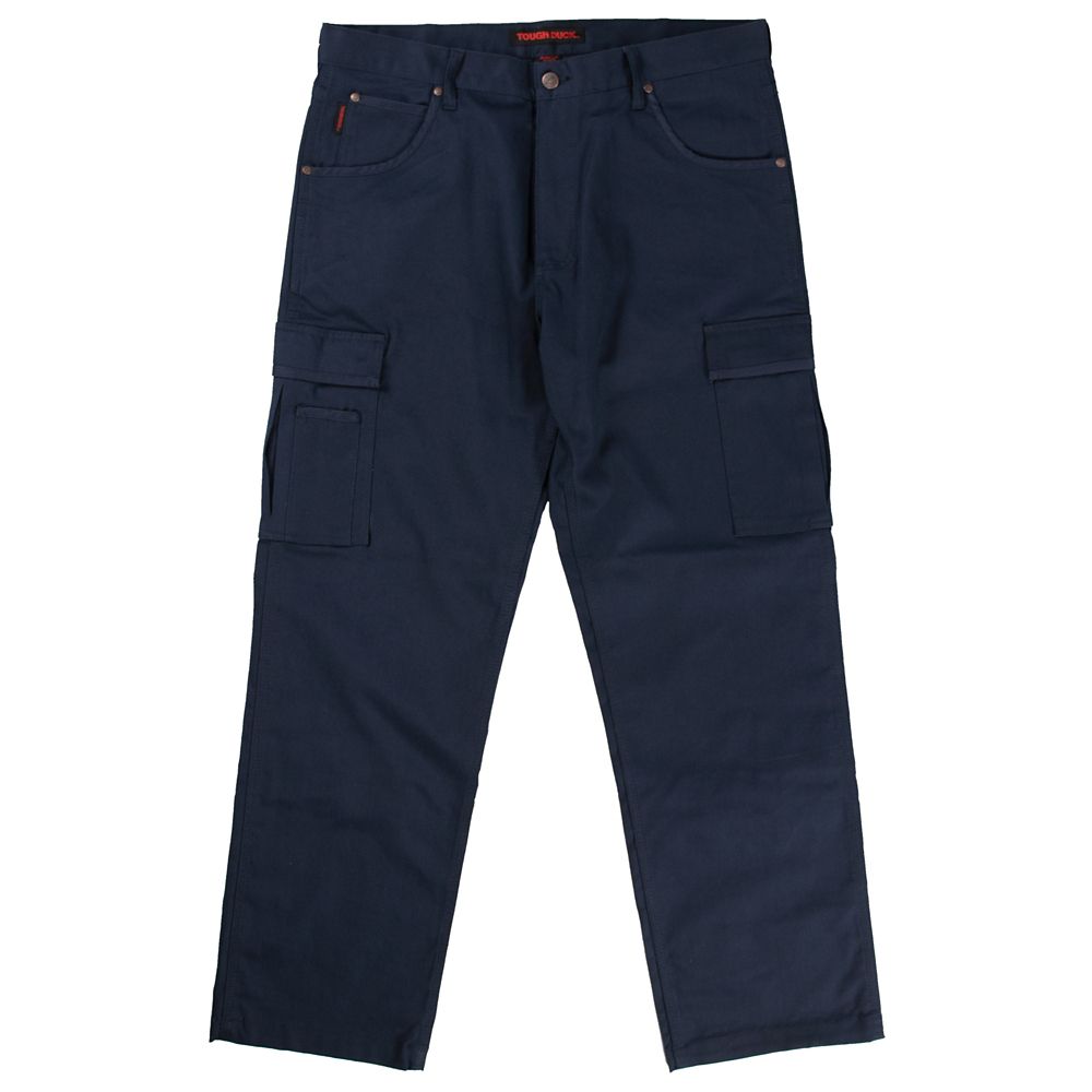 Tough Duck Stretch Twill Cargo Work Pant Navy 44W X 32L | The Home ...