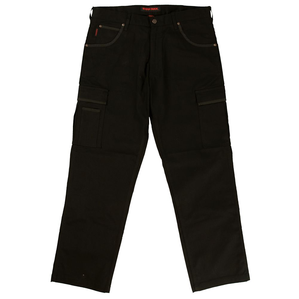 Pantalon de travail cargo en twill extensible ? noir 34t-32l Pantalon de travail cargo en twill extensible ? noir 34t-32l