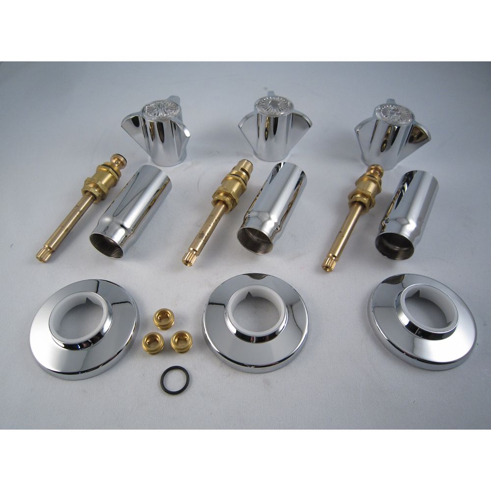 Replacement Rebuild Kit for Sayco Three Handle Tub and Shower Faucet