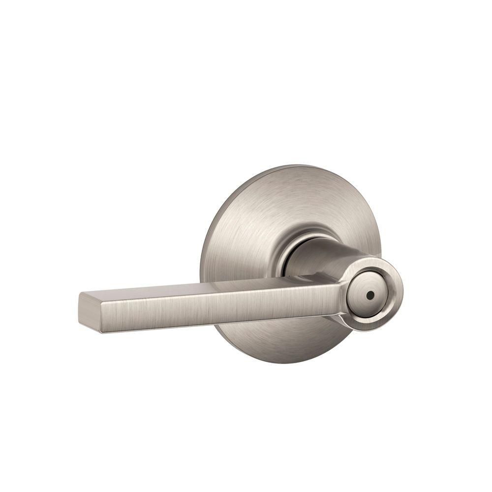 Privacy Lever Latitude Satin Nickel