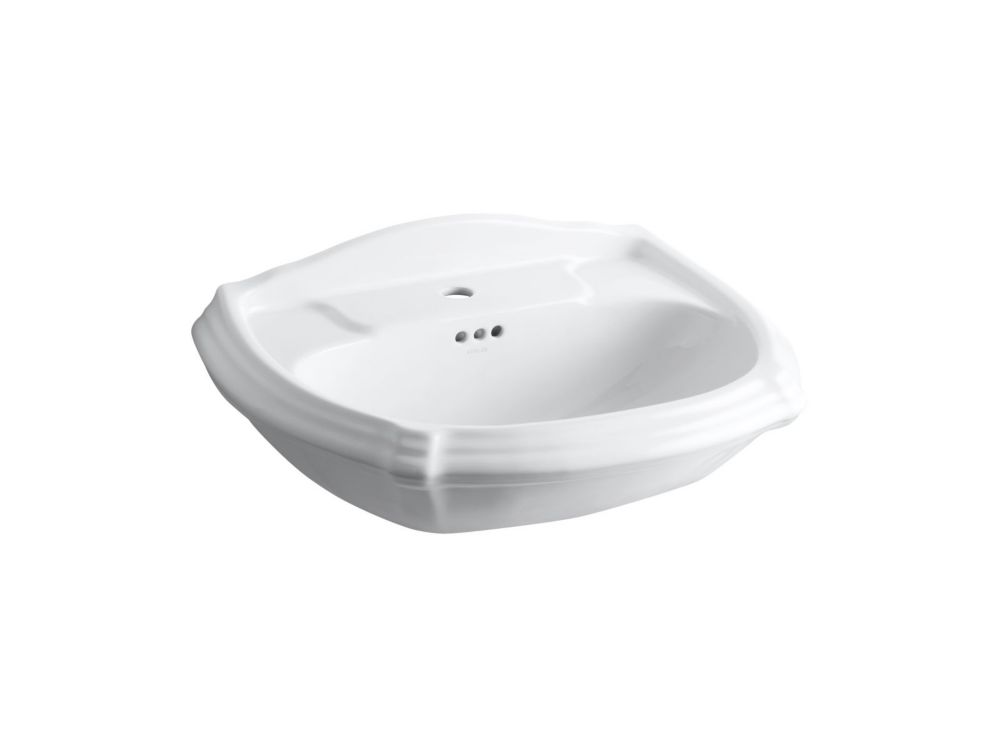 Kohler Portrait Bathroom Pedestal Sink Basin With Single Hole