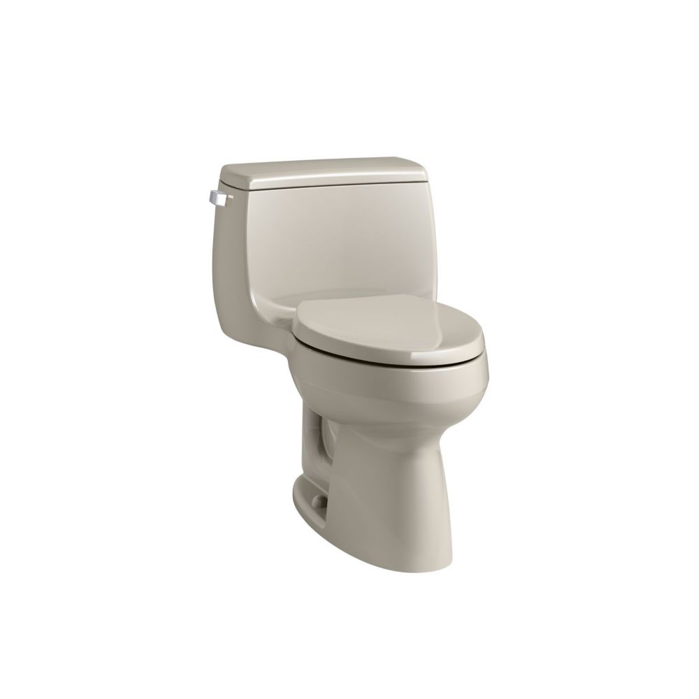 KOHLER Gabrielle Comfort Height 1Piece 1.28 GPF Single Flush Elongated Toilet in Sandbar The