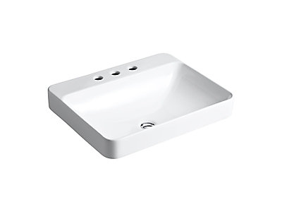 Kohler Vox Above Counter Vitreous China Bathroom Sink In White With Kohler Vox Above Counter Vitreous China Bathroom Sink In White With Overflow Drain The Home Depot Canada
