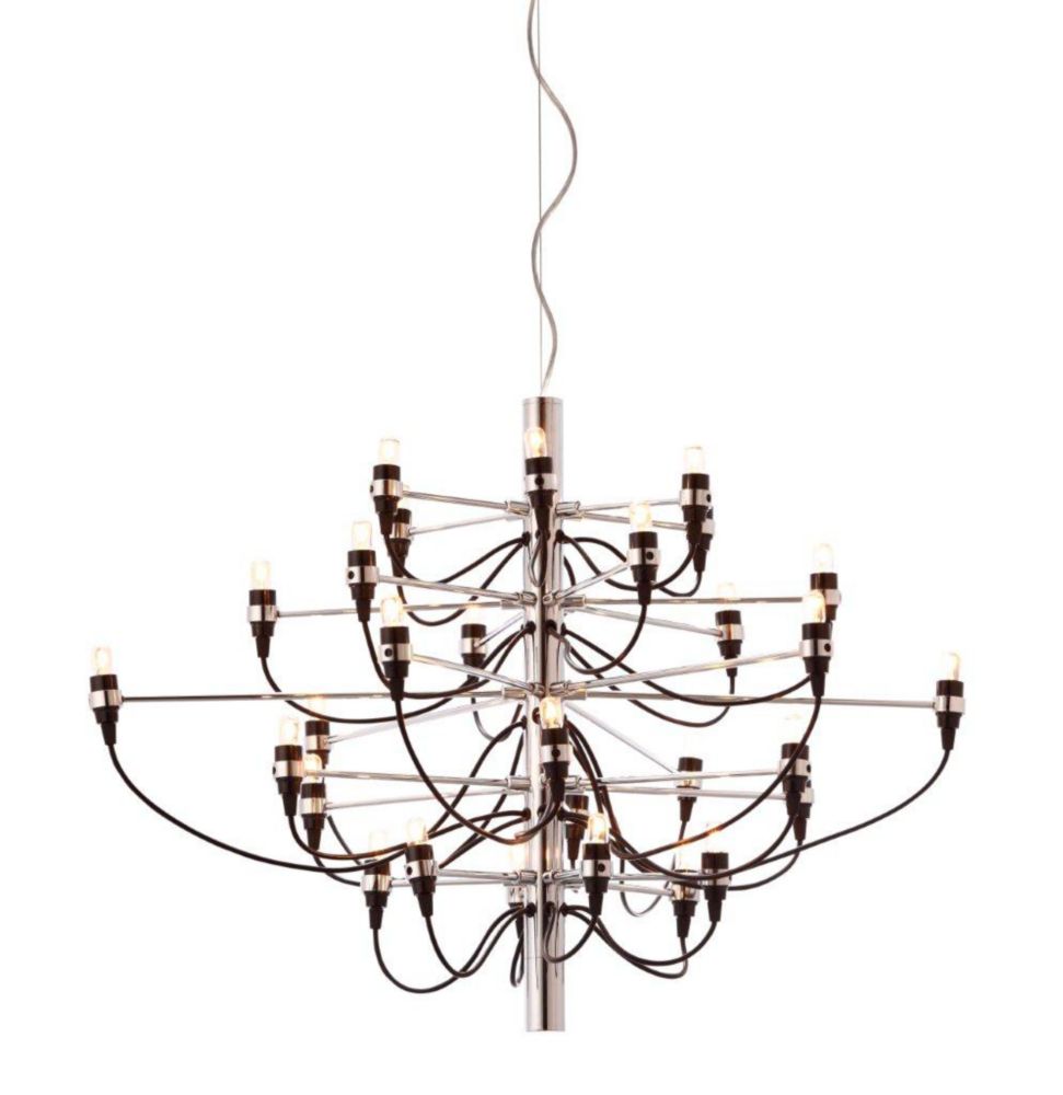 Crystal World Inc. 4 Light Chandelier With Chrome Rectangle Base | The ...