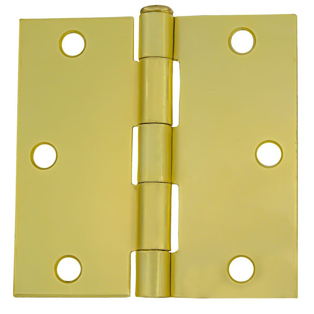 Everbilt 3 1/2inch Satin Brass Door Hinge The Home Depot Canada