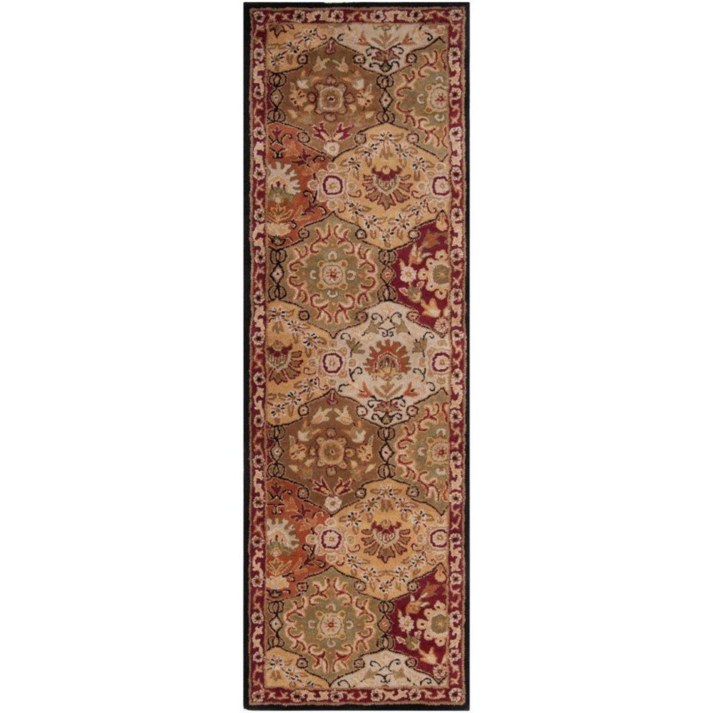 Artistic Weavers Tapis Abbaretz rouge en laine - 3 Po. x 12 Po. Artistic Weavers Tapis Abbaretz rouge en laine - 3 Po. x 12 Po.