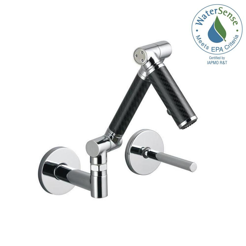Kohler Karbon Wall Mount Bathroom Faucet With Black Tube