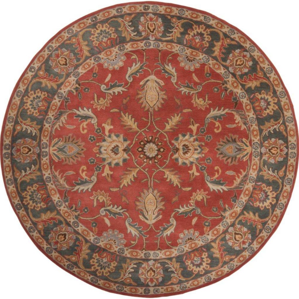 Artistic Weavers Tapis Bradbury rouille en laine rond - 9 Po. 9 Pi. Artistic Weavers Tapis Bradbury rouille en laine rond - 9 Po. 9 Pi.