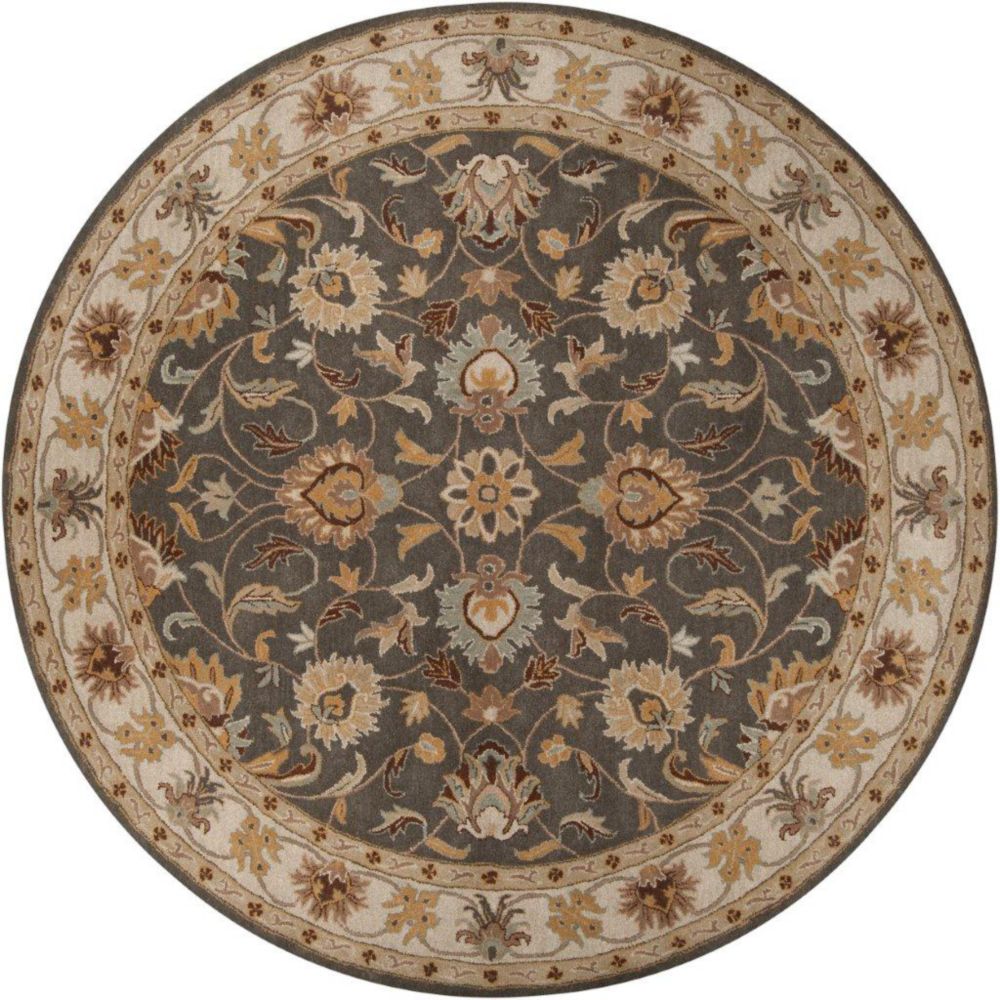 Artistic Weavers Tapis Berkeley charbon en laine rond - 8 Po. Artistic Weavers Tapis Berkeley charbon en laine rond - 8 Po.