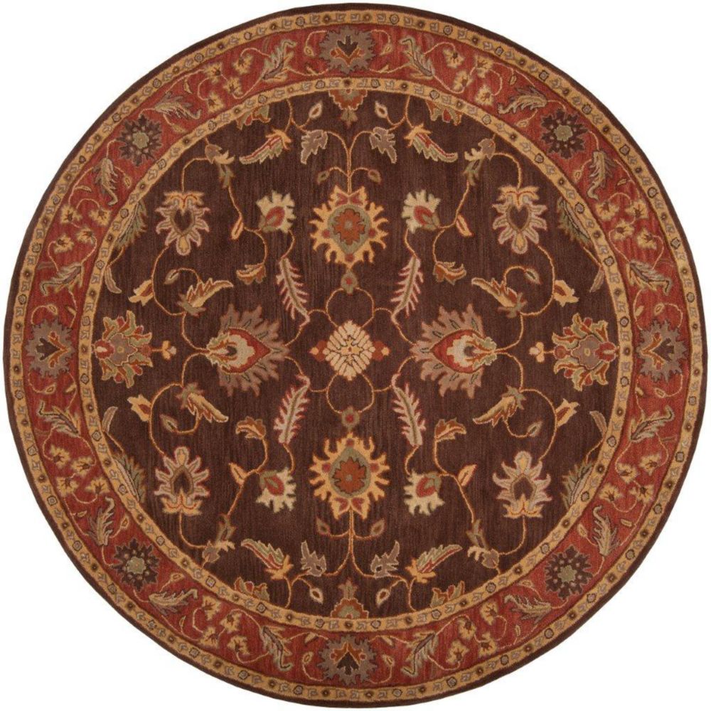 Artistic Weavers Tapis Cabris chocolat en laine, rond - 9 Po. 9 Pi. Artistic Weavers Tapis Cabris chocolat en laine, rond - 9 Po. 9 Pi.