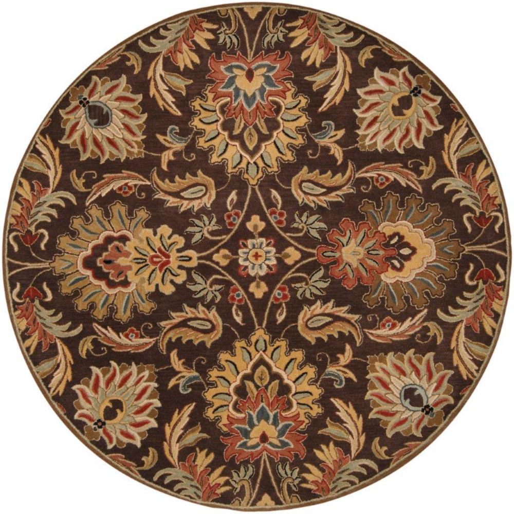 Artistic Weavers Tapis Calabasas chocolat en laine, rond - 9 Po. 9 Pi. Artistic Weavers Tapis Calabasas chocolat en laine, rond - 9 Po. 9 Pi.
