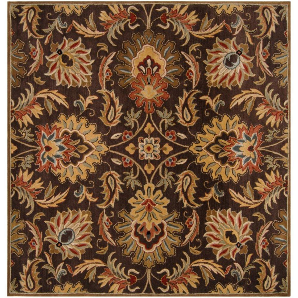 Artistic Weavers Tapis Calabasas chocolat en laine, carré - 9 Po. 9 Pi. Artistic Weavers Tapis Calabasas chocolat en laine, carré - 9 Po. 9 Pi.