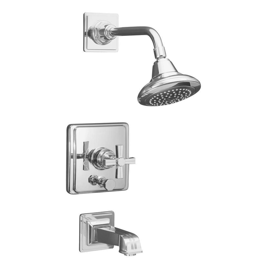 KOHLER Industrial 2 Handle Exposed Shower Faucet In Polished Chrome   P 1000771015 