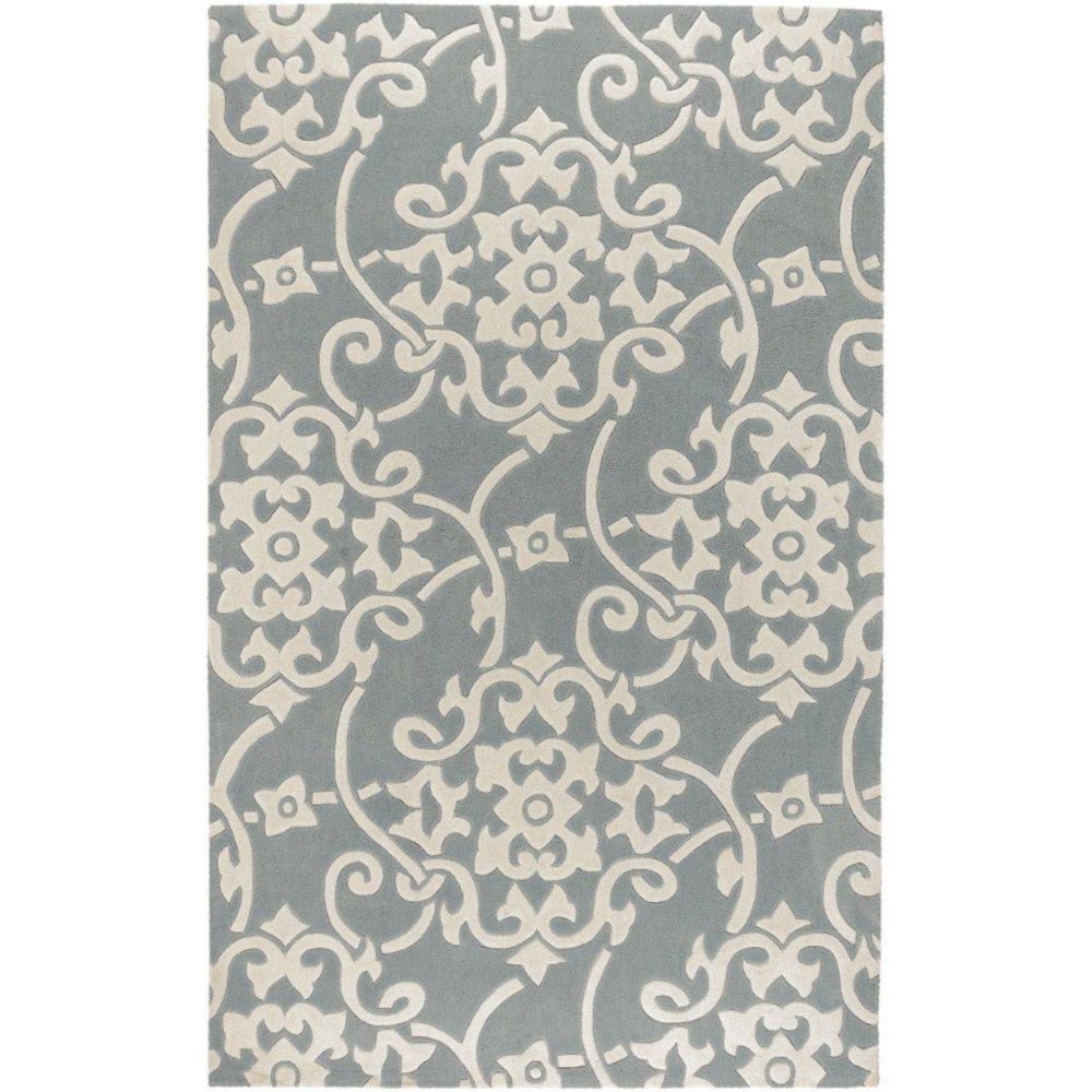 Artistic Weavers Tapis Haisnes gris argent polyester - 8 Po. x 11 Po. Artistic Weavers Tapis Haisnes gris argent polyester - 8 Po. x 11 Po.