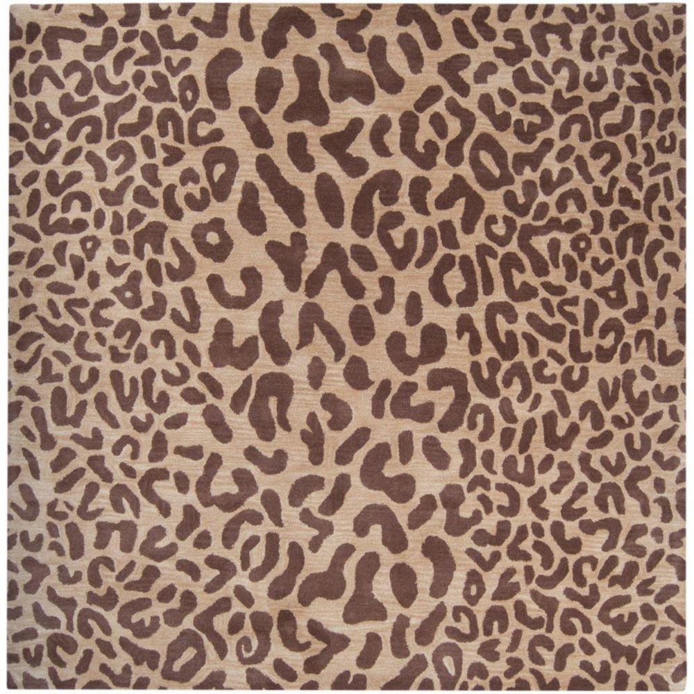 Artistic Weavers Tapis carré Alhambra brun clair en laine 8 Pi. Carré Artistic Weavers Tapis carré Alhambra brun clair en laine 8 Pi. Carré