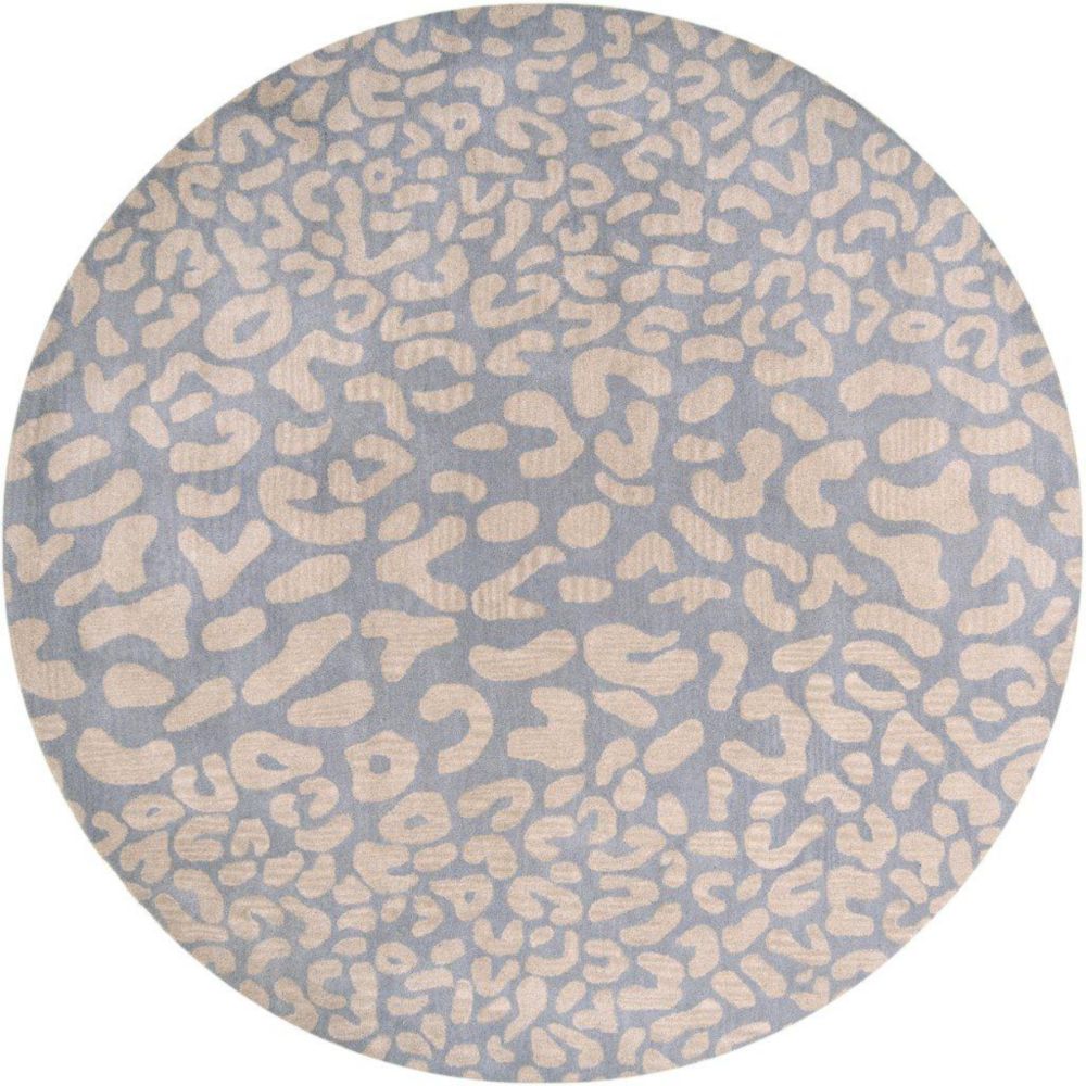 Artistic Weavers Tapis rond Aliso azurin en laine 8 Pi. Rond Artistic Weavers Tapis rond Aliso azurin en laine 8 Pi. Rond